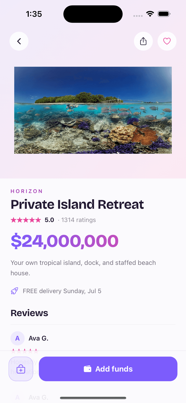 Splurge v2 — Flex-worthy product pages